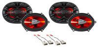 Boss 5x7 Front+Rear Factory Speaker Replacement Kit for 1999-2003 Ford F-150