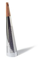 Alessi"Todo" Giant Cheese And Nutmeg Grater in Steel And Wood, Silver