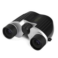 LuckBino Compact Binoculars High Power 10x22 Roof Prism Binocular with Low Light Night Vision,Waterproof Fogproof Binoculars (Black)