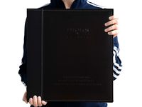 ZOVIEW Magnetic Self-Stick Page Photo Album, Family Album, Leather Cover, Hand Made DIY Albums Holds 3X5, 4X6, 5X7, 6X8,8X10 Photos A52035 (Black)