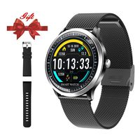 Smart Watch for Android iOS Phone-Fitness Tracker Wrist Watch with Heart Rate Sleep Monitor Step Counter Bluetooth Color Screen Smart Watch for Men Women Kids Running, Hiking and Climbing (Black)