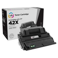 LD Compatible Toner Cartridge Replacement for HP 42X Q5942X High Yield (Black)