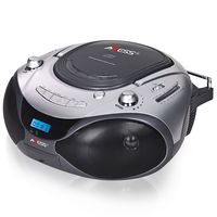 Axess Portable Cd/Mp3 Boombox With Am/Fm Stereo And Aux Input