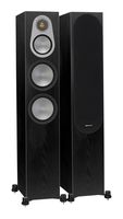 Monitor Audio Silver 300 Floorstanding Speaker Black Oak Pair (Black Oak)