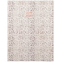Emily + Meritt 2019-2020 Academic Year Weekly & Monthly Planner, Small, 5-1/2" x 8-1/2", The Faded Leopard Planner (EM202-805A)