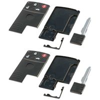 Key Fob Keyless Entry Remote Shell Case & Pad fits Mazda RX-8 MX-5 Miata Smart Card 2006 2007 2008 2009 2010 2011 (BGBX1T458SKE11A01), Set of 2