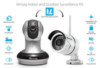 Vimtag 1 Pack Ind & Out Kit Indoor & Outdoor Surveillance Kit (Silver & White)