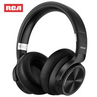 RCA [Upgraded] Active Noise Cancelling Headphones, Over Ear Wireless Bluetooth Headset with CVC 6.0 Microphone, 30Hrs Playtime, Foldable Soft Protein Earpads Earphones for Travel Work TV PC Phone