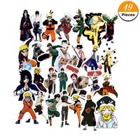 WerNerk Naruto Kakashi Anime Cartoon Laptop Stickers Waterproof Decal Bumper No-Duplicate Skateboard Pad MacBook Car Snowboard Bicycle Luggage Decor(Style 6)