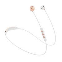 YW YUWISS 10 Hrs Playtime Best Music Bluetooth Headphones Wireless Sport Earphones Lightweight Magnetic Earbuds Sweatproof in Ear Earphones with Built-in Mic for Running (White&Gold)