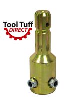 PTO Spline Adaptor, 1-3/8 x 6 Male x 1-3/4 x 20 Female w/ Set Screw Lock