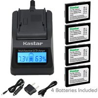 Kastar Ultra Fast Charger(3X Faster) Kit and Battery (4-Pack) for Nikon EN-EL2 Work with Nikon Coolpix 2500, Nikon Coolpix 3500, Nikon Coolpix SQ500 Digital Cameras