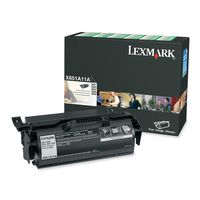 Lexmark X651A11A Return Program Black Toner Cartridge