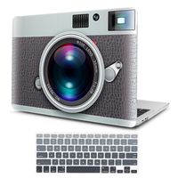 Two L Crystal Printied Series Plastic Hard Case & Keyboard Cover for Apple Macbook Air 13-inch 13" A1369/1466 (Old Camera)