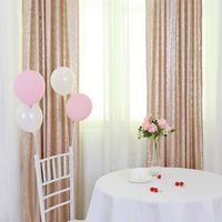 TRLYC 2FT by 8FT Christmas Champagne Sequin Curtain Backdrop for Father'Day Wedding Party