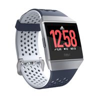Fitbit Ionic Adidas Edition GPS Smart Watch, Ink Blue/Ice Gray/Silver Gray, One Size (S & L Bands Included)