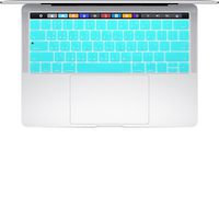 Masino Silicone Keyboard Cover Skin for New MacBook Pro 13" A1706 Model 15"Model A1707 with Touch Bar - Released in Oct. 2016 (Taiwan Traditional Chinese Charac, Turquoise Blue)