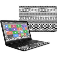MightySkins Skin Compatible with HP 17t Laptop 17.3" (2017) - Black Aztec | Protective, Durable, and Unique Vinyl Decal wrap Cover | Easy to Apply, Remove, and Change Styles | Made in The USA