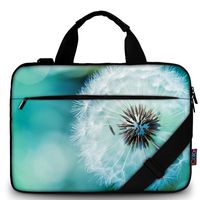 iColor 15" Canvas Laptop Messenger Bags with Shoulder Strap Handle 14" 14.5" 15.4" Computer PC Notebook/Tablet Cases Briefcase Carrying Sleeve Cover Pouch Holder (14"~15.6", Dandelion)