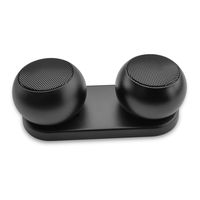 D.G GADGET Bluetooth Wireless Speakers with Round Pairable Stereo (Black)