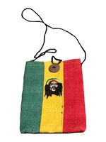 Full Funk Mobile Phone Bag with Button Rastafarian with Bob Marley Artwork