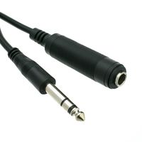 1/4 inch Stereo Extension Cable, TRS, 1/4 inch Male to 1/4 inch Female, 100 Foot