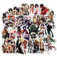 Attack on Titan Anime Cartoon Laptop Stickers Waterproof Skateboard Pad MacBook Car Snowboard Bicycle Luggage Decor (39pcs)