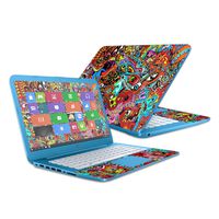 Mightyskins Skin Compatible with Hp Stream 14" (2016) - Acid Trippy | Protective, Durable, and Unique Vinyl Decal Wrap Cover | Easy to Apply, Remove, and Change Styles | Made in The USA
