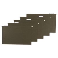 AmazonBasics Recycled Hanging Folders, Legal Size, Green, 25-pack