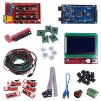 Rhfemd CNC 3D Printer Controller Kit for Mega 2560 R3+RAMPS 1.4 Controller+LCD 12864+5 A4988 Stepper Driver