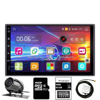 Panlelo LS09YZ16 7 Inch 2 Din Android Car Stereo GPS Navigation Head Units AM/FM/RDS Radio Multimedia Player Support BT WiFi Reversing Camera Amplifier Subwoofer