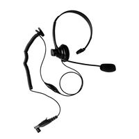 Maxtop AHDH1000-M3 Two Way Radio Over Head Headset Boom Mic for Motorola EX500 EX560 EX560XLS EX600