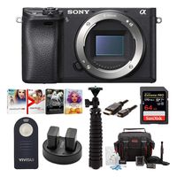 Sony a6500 Mirrorless Camera with Corel Software Suite and 64GB Accessory Bundle