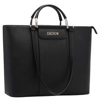 Laptop Bag for Women,15.6 Inch Laptop Bag with Chic Dual Metal Top-handle,Business School Work Briefcase Two Carry Ways