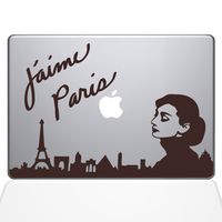 The Decal Guru 0042-MAC-11A-BRO Audrey Hepburn MacBook Decal Vinyl Sticker (Brown, 11" MacBook Air)