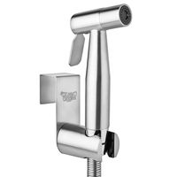 Stainless Steel Cloth Diaper Sprayer Kit By Easy Giggles - Handheld Shattaf Bidet Spray For Toilet With Brushed Nickel Finish And Complete Accessories - Cleans Baby Cloth Diapers Easily With Water