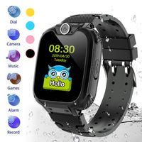 HuaWise Kids Smartwatch[SD Card Included], Waterproof Smartwatch for Kids with Quick Dial, SOS Call, Camera and Music Player, Birthday Gift Game Watch for Boys and Girls(Not Support AT&T) (Black)