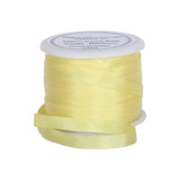 Threadart 100% Pure Silk Ribbon - 4mm Yellow - No. 65-3 Sizes - 50 Colors