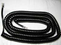 10 Pack of Black 25' Ft Long Handset Cords for Phone Nortel Norstar Meridian M Series M7100 M7208 M7310 M7324 M2000 M2006 M2008 M2112 M2216 M2317 M2616 Centrex M5000 Curly Coil Lot by DIY-BizPhones