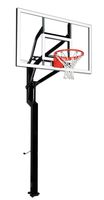Goalsetter All-American In Ground Adjustable Basketball System with 60-Inch Glass Backboard and HD Breakaway Rim