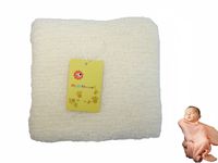 Luxury Stretch Knit Newborn Baby Wrap, Newborn Photo Props Crochet Knitted Baby Girl Boy Wraps,Photography Props, Baby Props (White)