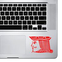 StickAny Palm Series Jack Playing Card Sticker for MacBook Pro, Chromebook, and Laptops (Red)