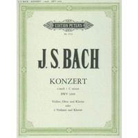Bach, J.S. - Concerto in c minor, BWV 1060R - Violin, Oboe, and Piano/ Two Violins and Piano Peters
