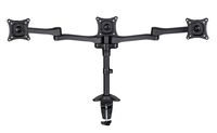 AVF MRC1304-A Triple Monitor Desk Mount, Multi Position for 13-inch to 27-inch Screens, Black