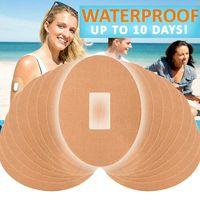 YunZyun Waterproof Patches for G4 G5 Adhesive Patch 10Pcs Latex Hypoallergenic Adhesive for Outdoor and Sport (Beige)
