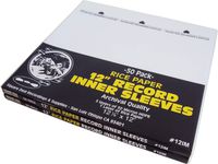 (100) 12" Record Inner Sleeves - 3-Layers of Archival Quality, Anti-Static HDPE with Rice Paper Enclosed Insert for Extra Rigidity #12IM