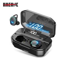 Wireless Earbuds, Haehne True Wireless Bluetooth 5.0 Earphones with【3500mAh Charging Case Power Bank】IPX7 Waterproof,Headphones in-Ear Built-in Mic,One Key Control Auto Pairing Earphones,Sport Earbuds