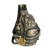 Protector Plus Tactical Military Daypack Sling Chest Pack Bag Molle Laptop Backpack Large Shoulder Bag Crossbody Duty Gear For Hunting Camping Trekking