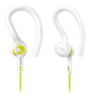 Philips SHQ1400 ActionFit Sports Earbuds, White Green
