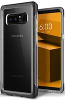 Caseology Skyfall for Samsung Galaxy Note 8 Case (2017) - Clear Back & Slim Fit - Matte Black